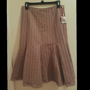 2/$40 Intuitions Pretty Brown Skirt sz 6 NEW NWT